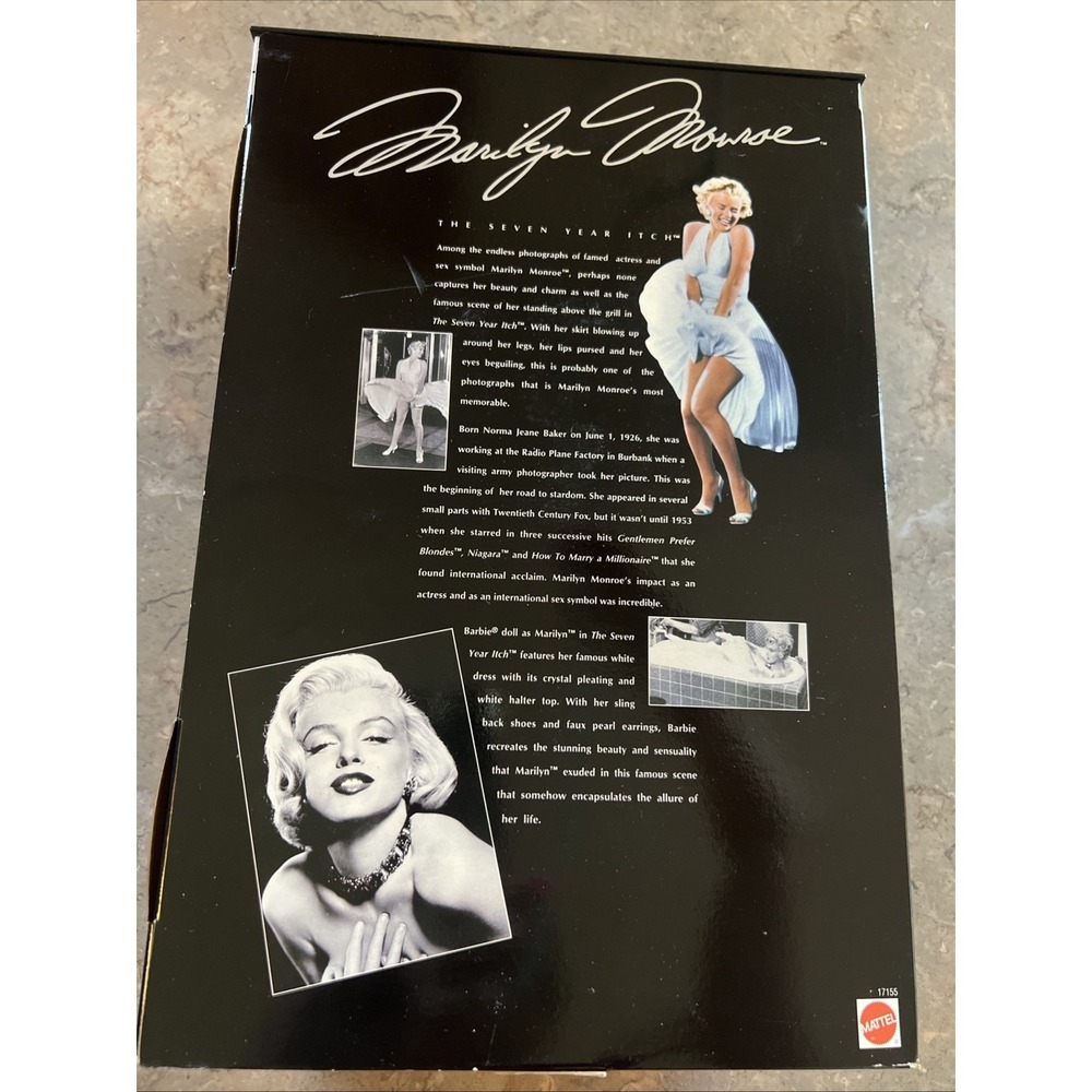1997 Barbie As Marilyn Monroe The Seven Year Itch Collector Doll - Picture 5 of 6